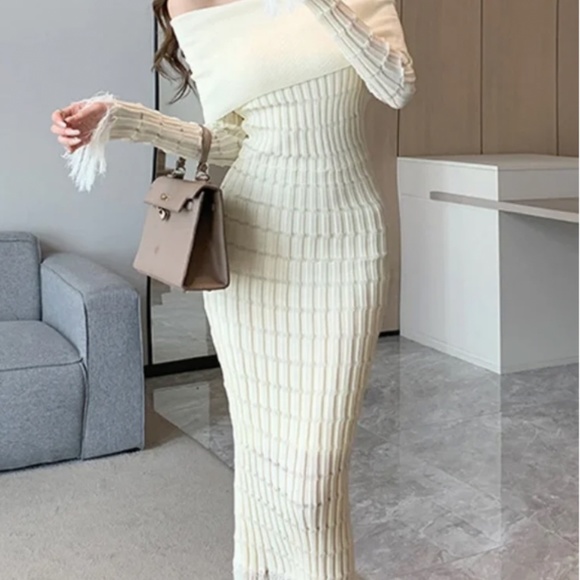 Body Con Shoulder Dress - Picture 3 of 6